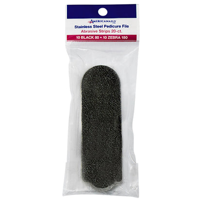 Americanails EasyPeel Pedicure Abrasive Strip | 80 + 180 Grit 20ct