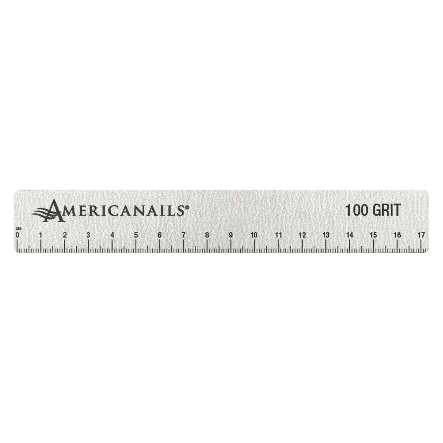 Amerianails ShapeGuide™ Ruler & Shape Guide Nail File | Zebra 100/180 Grit 10ct