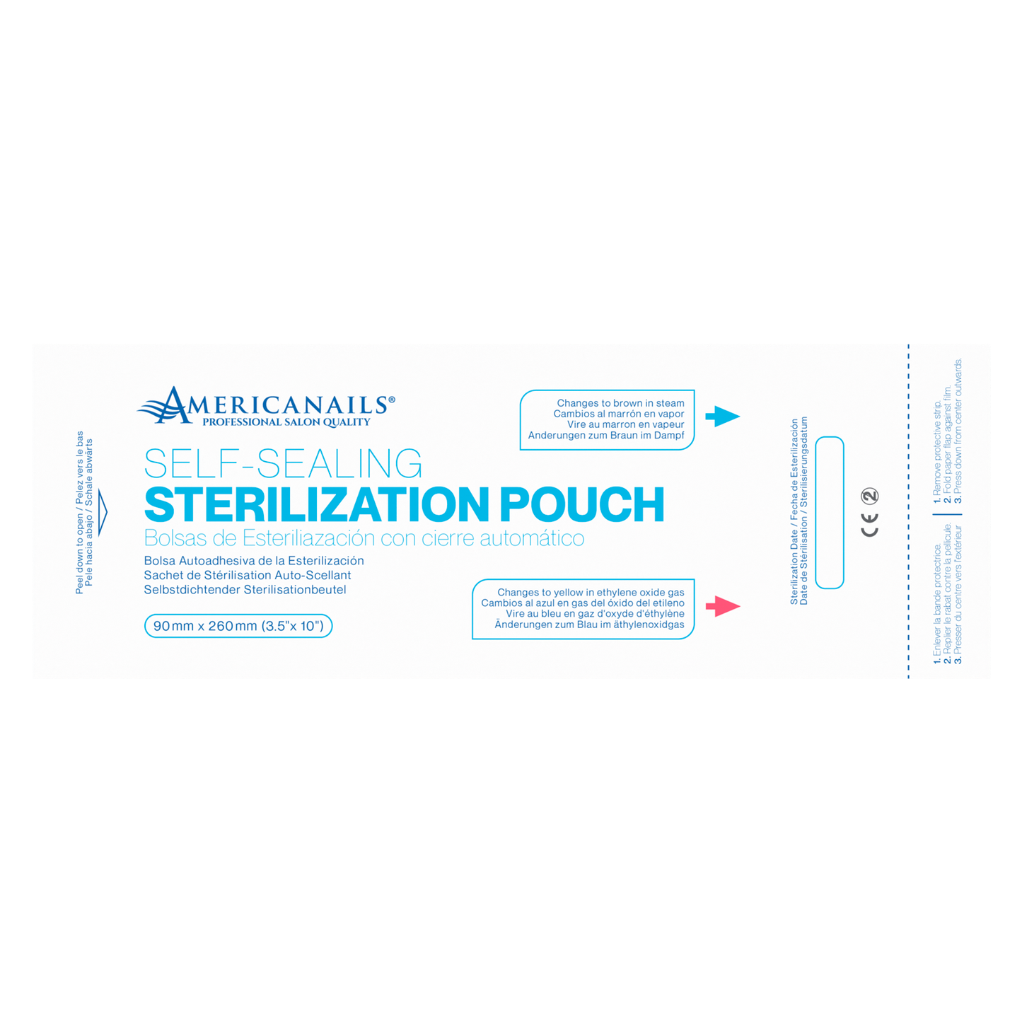 Americanails Self-Sealing Sterilization Pouches 200ct