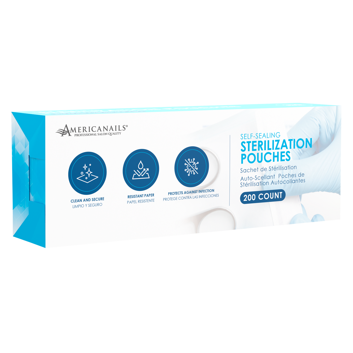 Americanails Self-Sealing Sterilization Pouches 200ct