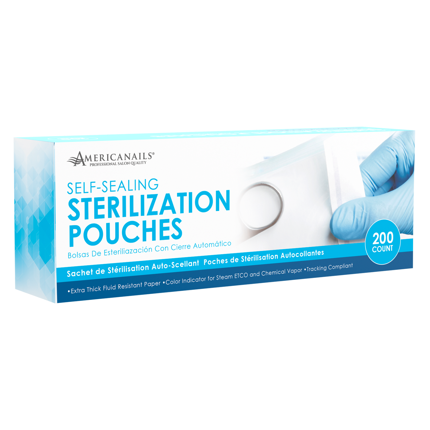 Americanails Self-Sealing Sterilization Pouches 200ct