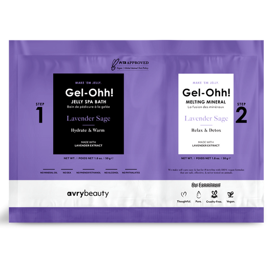 AvryBeauty Gel-Ohh! Jelly Spa Pedi Bath | Lavender & Sage