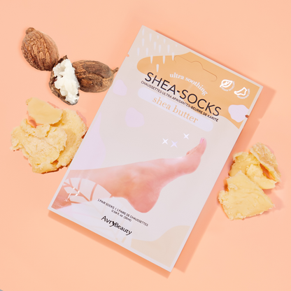 AvryBeauty Waterless Pedicure Shea Butter Socks | Shea Butter 1pr