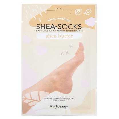 AvryBeauty Waterless Pedicure Shea Butter Socks | Shea Butter 1pr