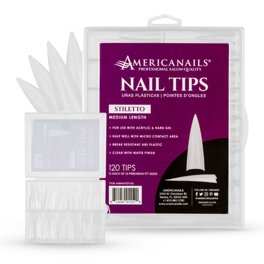 Americanails Nail Tips | Stiletto 120ct