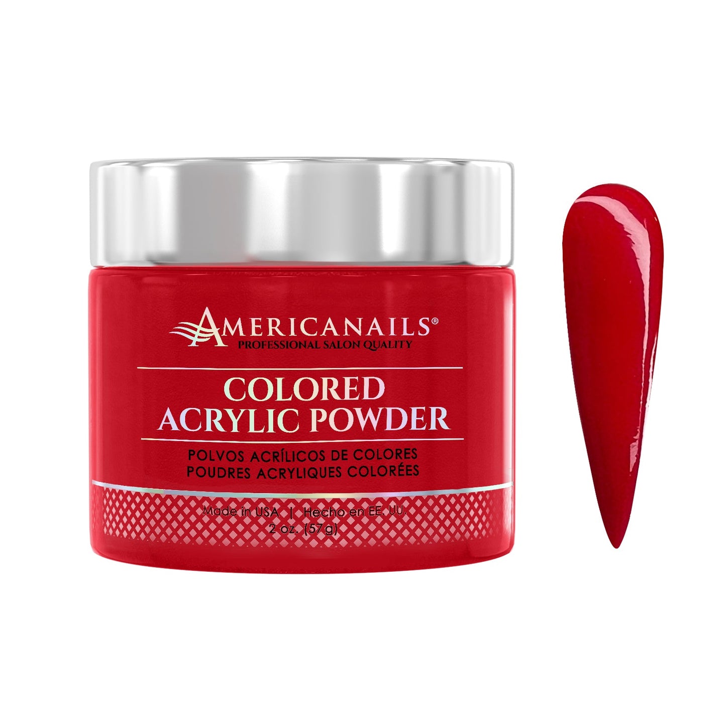 Colored Acrylic Powder | Berry Red 2oz