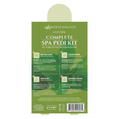 Americanails AMN Spa Complete Pedi Kit | Refreshing Green Tea