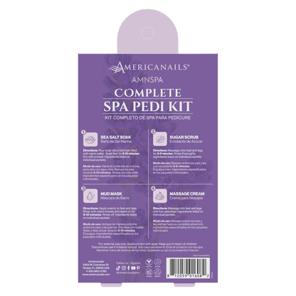 Americanails AMN Spa Complete Pedi Kit | Soothing Lavender