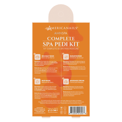 Americanails AMN Spa Complete Pedi Kit | Energizing Tangerine