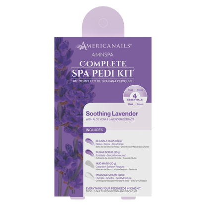 Americanails AMN Spa Complete Pedi Kit | Soothing Lavender