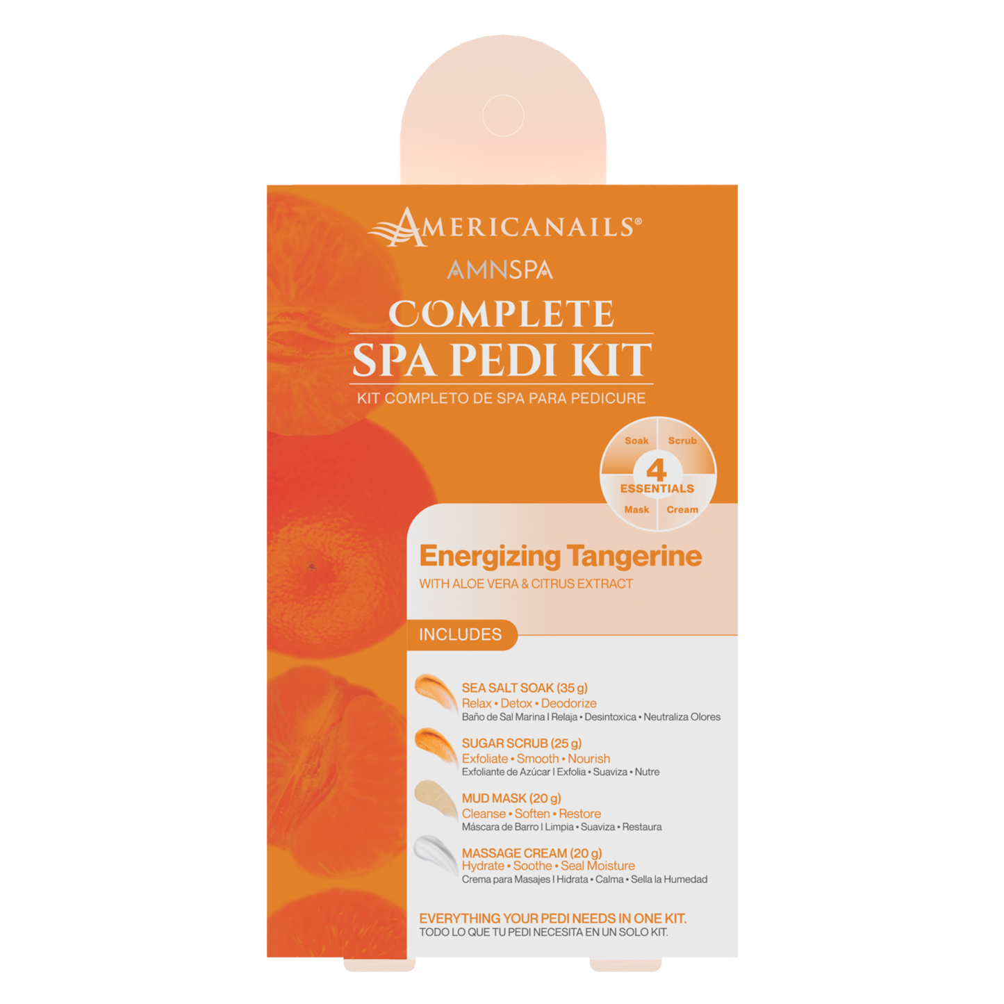 Americanails AMN Spa Complete Pedi Kit | Energizing Tangerine
