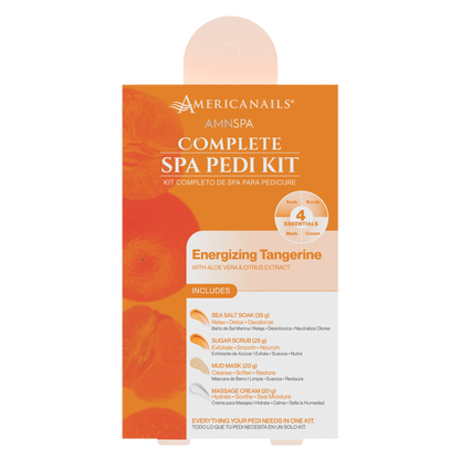 Americanails AMN Spa Complete Pedi Kit | Energizing Tangerine