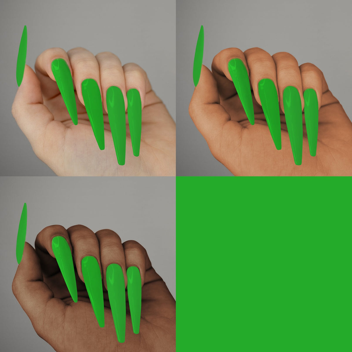 Americanails Colored Acrylic Powder | Neon Green 2oz