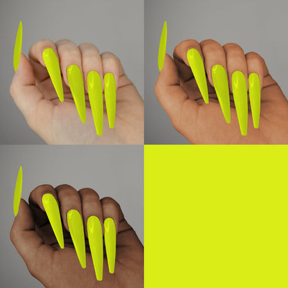 Americanails Colored Acrylic Powder | Neon Yellow 2oz