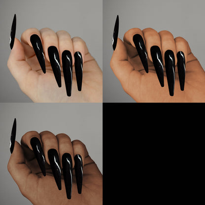 Americanails Colored Acrylic Powder | Pure Black 2oz