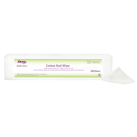 Toallitas estéticas premium Dukal Spa de 2" x 2", 200 unidades