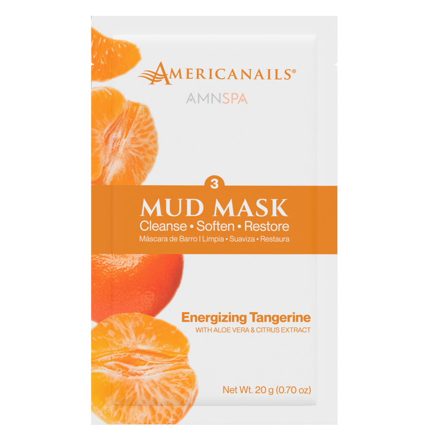 Americanails AMN Spa Complete Pedi Kit | Energizing Tangerine Case (50 Pack)