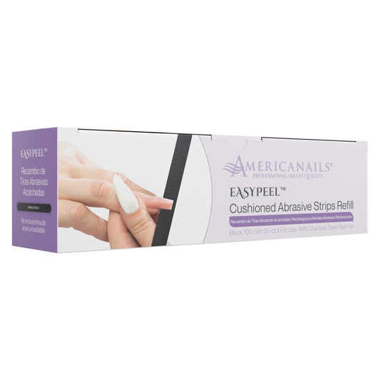 Americanails EasyPeel Nail File Abrasive Strips | Black 100 Grit 50ct