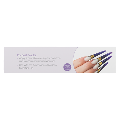 Americanails EasyPeel Nail File Abrasive Strips | Black 100 Grit 50ct