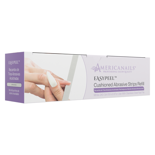 Americanails EasyPeel Nail File Abrasive Strips | White 240 50ct