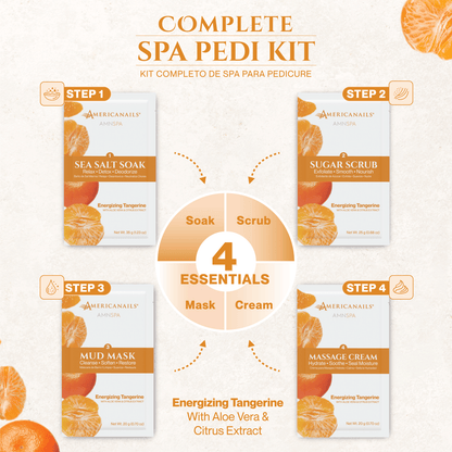 Americanails AMN Spa Complete Pedi Kit | Energizing Tangerine