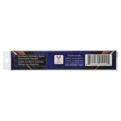 Americanails Faux Kolinsky Designer Series | 3D Acrylic Nail Art #2 Brush