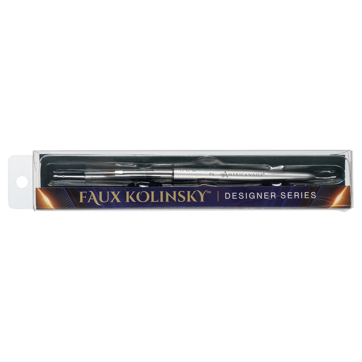 Americanails Faux Kolinsky Designer Series | 3D Acrylic Nail Art #2 Brush