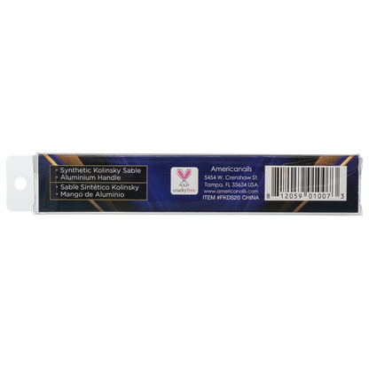 Americanails Faux Kolinsky Designer Series | 3D Acrylic Nail Art #2 Brush
