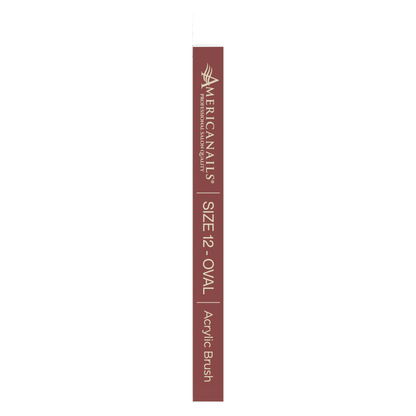 Americanails Faux Kolinsky Bamboo Series | Oval Acrylic #12 Brush