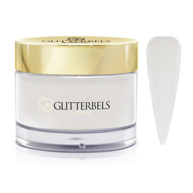 Glitterbels Acrylic Powder | Soft White Shimmer 1oz