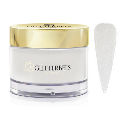 Glitterbels Acrylic Powder | Soft White Shimmer 1oz