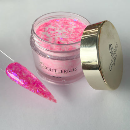 Glitterbels Acrylic Powder | Bubblegum Flake 1oz
