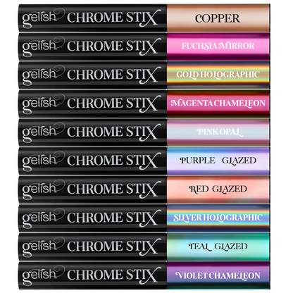 Gelish Chrome Stix | Silver Holographic