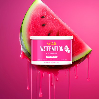 GiGi Neon Soft Wax Watermelon 14oz