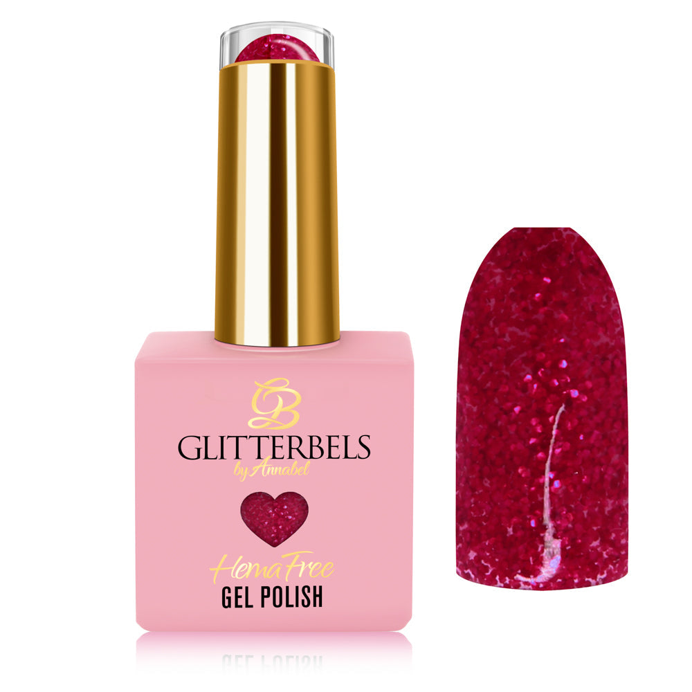Glitterbels Hema-Free Gel Polish | Strawberry Glaze .58oz