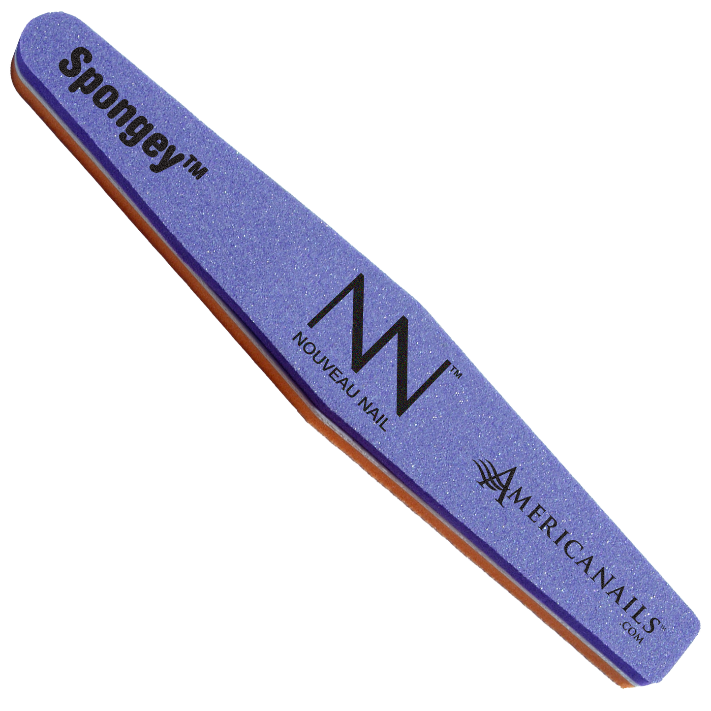 Nouveau Nail Spongey File | Purple/Orange 100/180 (12 Pack)