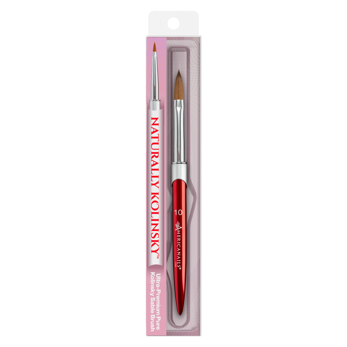Americanails Naturally Kolinsky | Oval Acrylic #10 Brush