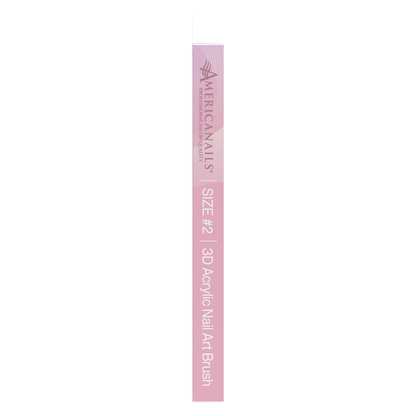 Americanails Naturally Kolinsky | 3D Acrylic Nail Art # 2 Brush
