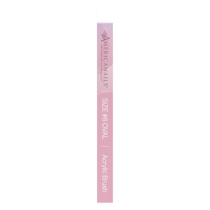 Americanails Naturally Kolinsky | Oval Acrylic #6 Brush