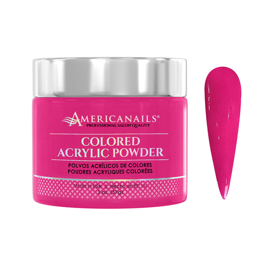 Americanails Colored Acrylic Powder | Neon Pink 2oz