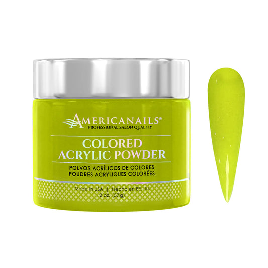Americanails Colored Acrylic Powder | Neon Yellow 2oz