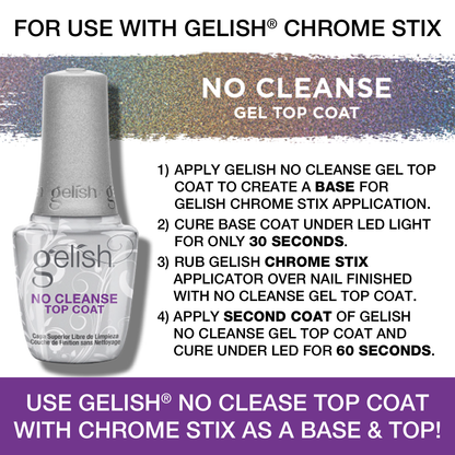 Gelish Chrome Stix | Silver Holographic