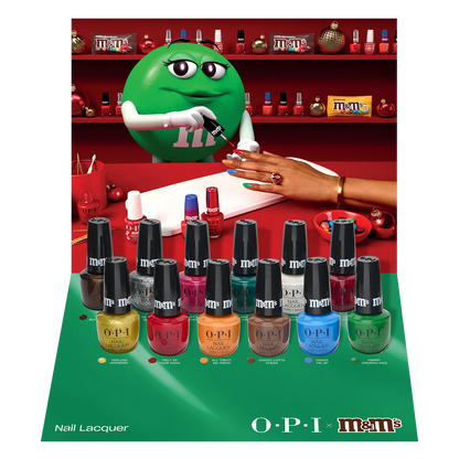 OPI x m&m's Sweeten Your Mani Collection Nail Lacquer Display 12ct