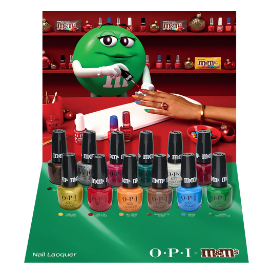 OPI x m&m's Sweeten Your Mani Collection Nail Lacquer Display 12ct