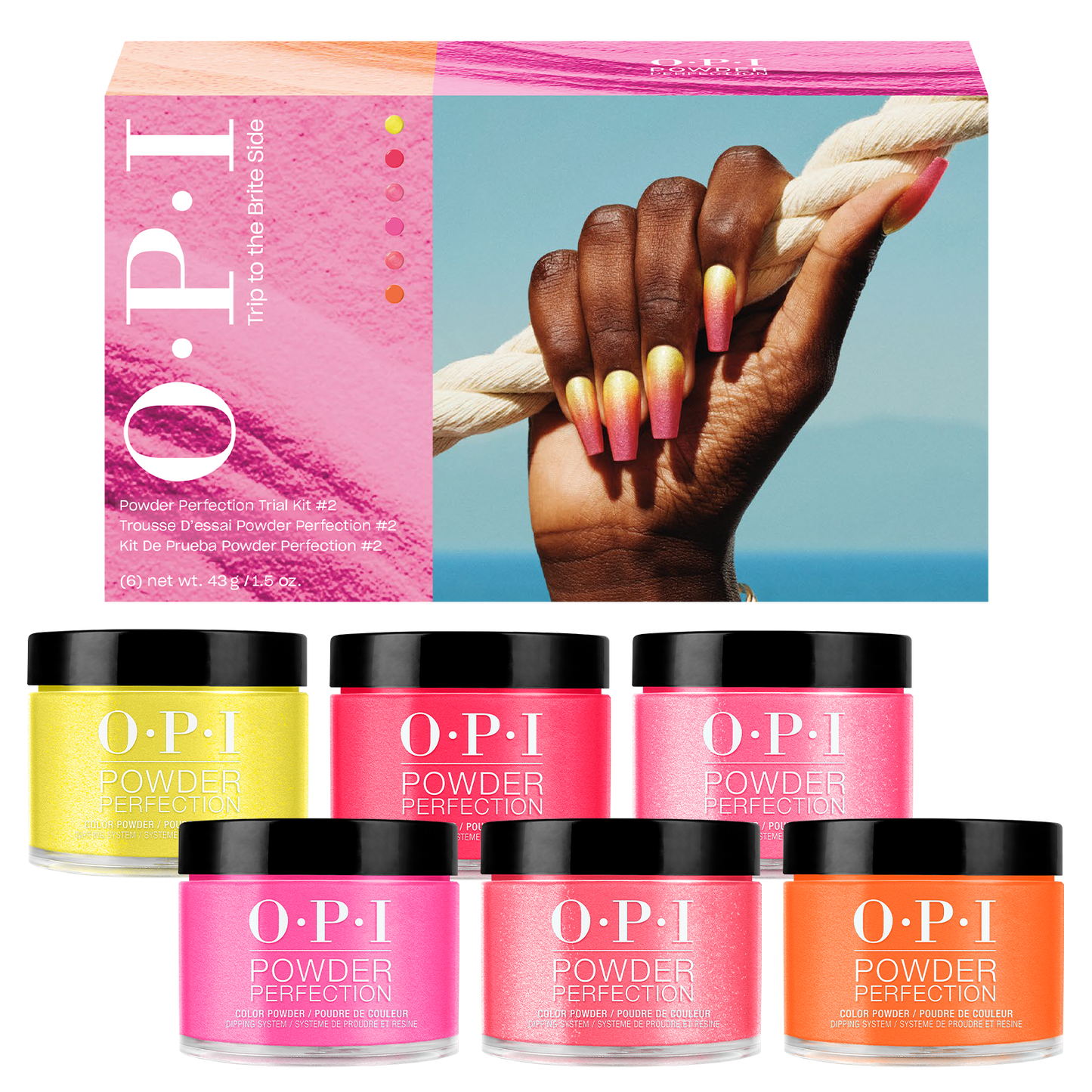 OPI Trip To The Brite Side Collection Powder Perfection Trial Kit