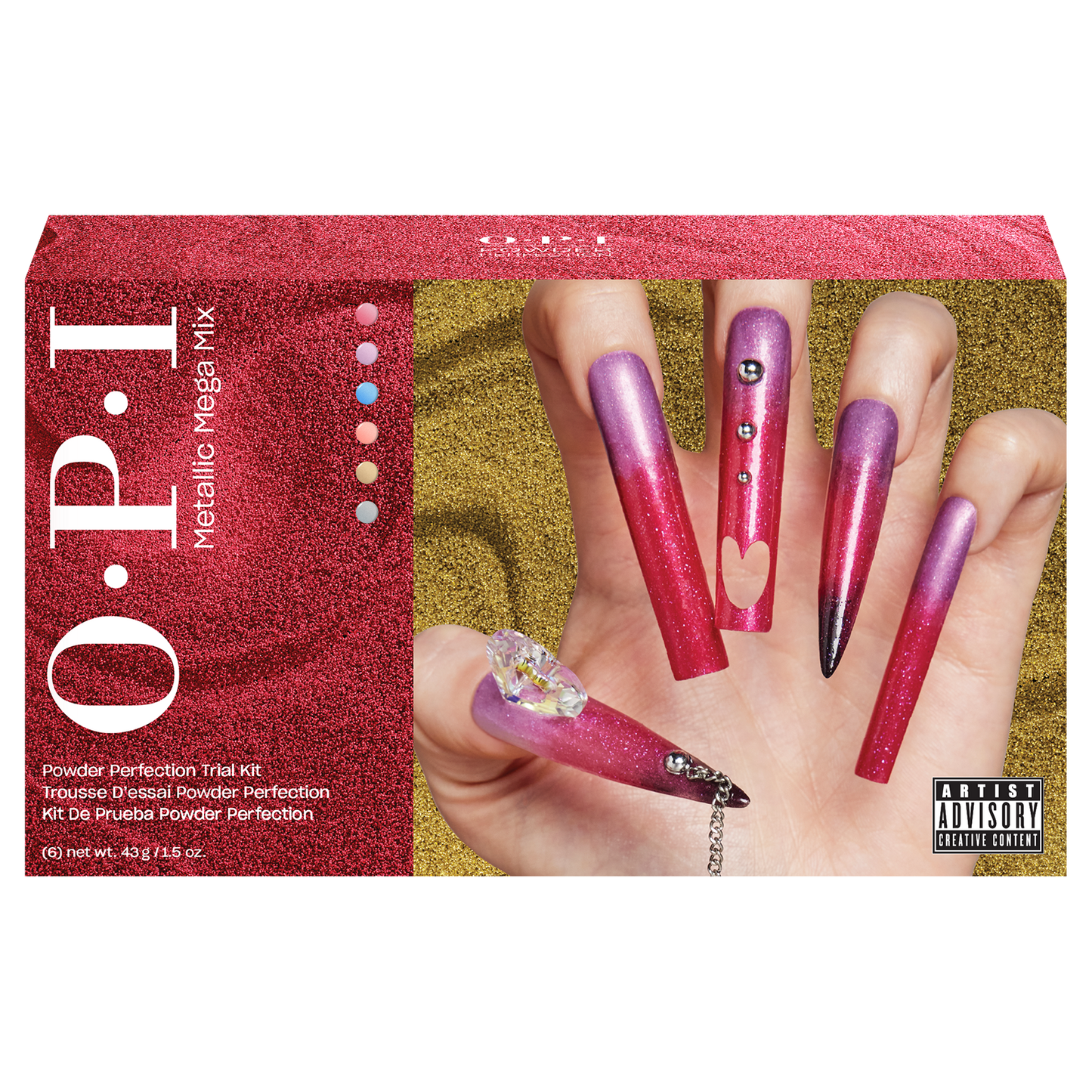 OPI Metallic Mega Mix Collection Powder Perfection Trial Kit