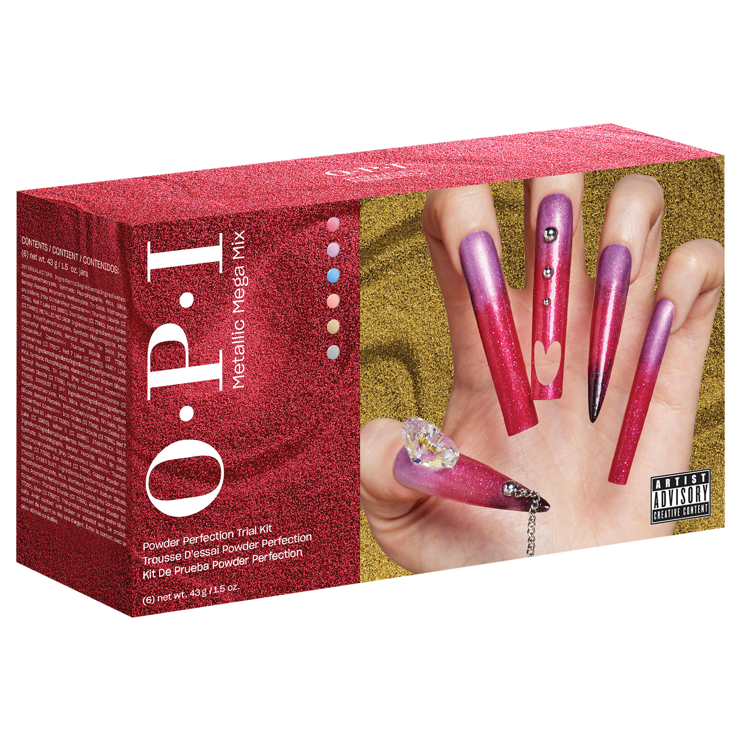 OPI Metallic Mega Mix Collection Powder Perfection Trial Kit