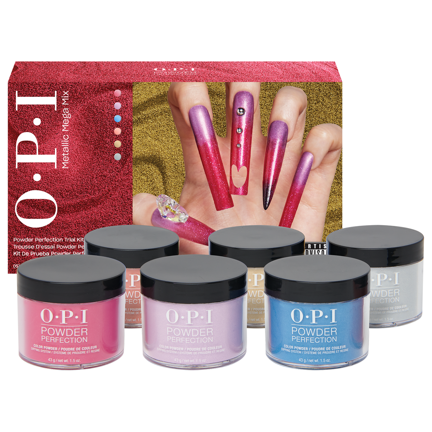OPI Metallic Mega Mix Collection Powder Perfection Trial Kit