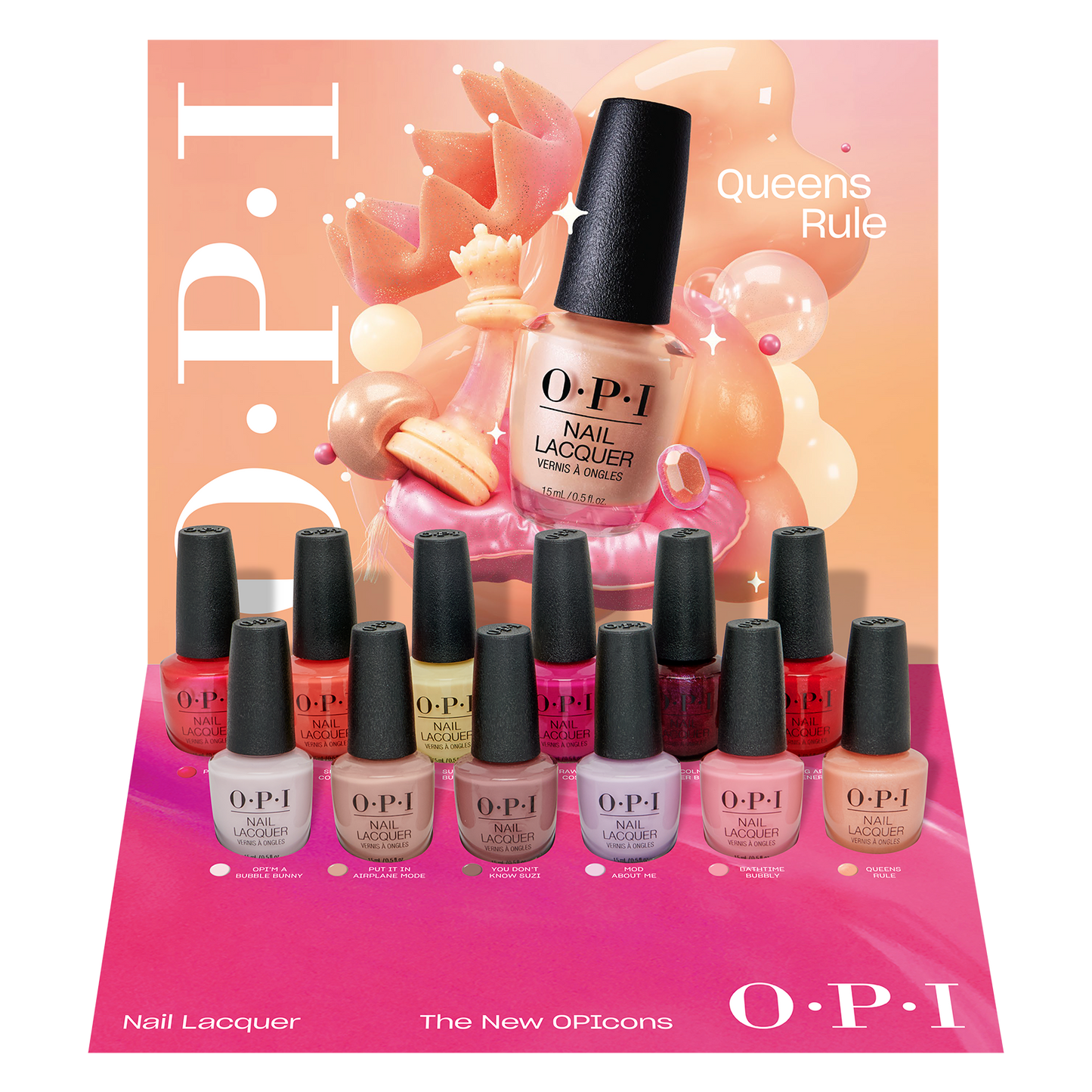 OPIcons Collection Nail Lacquer Display 12ct