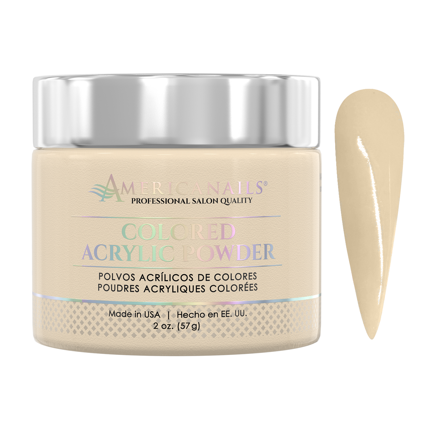 Americanails Colored Acrylic Powder | Pastel Yellow 2oz
